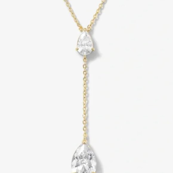 Melinda Maria Jewelry - Melinda Maria “I Gotta Have That” Necklace in Gold and White Diamondettes